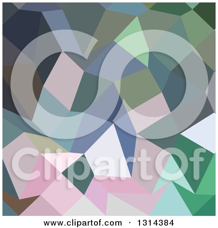 Clipart of a Low Poly Abstract Geometric Background of Light Pastel Purple - Royalty Free Vector Illustration by patrimonio