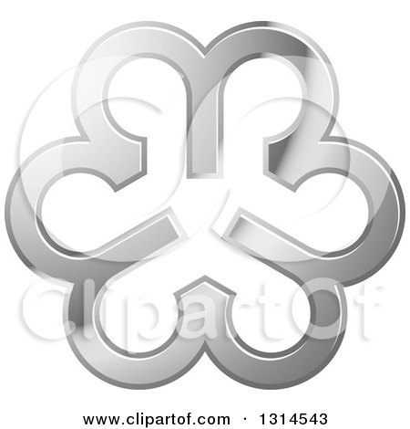 Clipart of a Gradient Silver Abstract Lowercase Letter a Design - Royalty Free Vector Illustration by Lal Perera