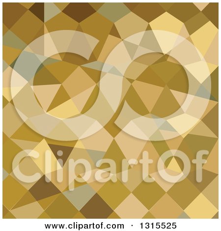 Clipart of a Low Poly Abstract Geometric Background of Drab Brown - Royalty Free Vector Illustration by patrimonio