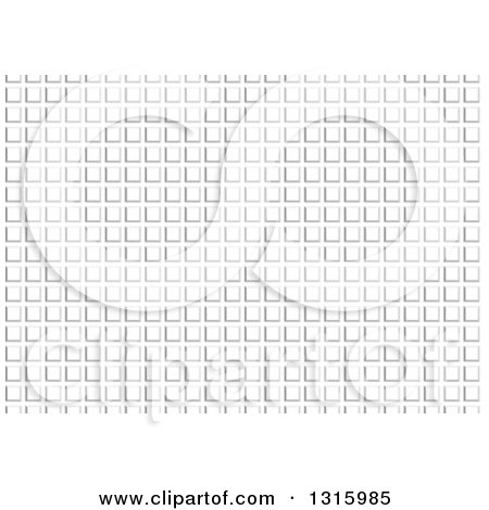 Clipart of a Grayscale Square Tile Background - Royalty Free Vector Illustration by dero