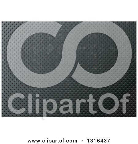 Clipart of a Perforated Metal Grid Background - Royalty Free Vector Illustration by dero