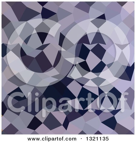 Clipart of a Low Poly Abstract Geometric Background of Licorice Black - Royalty Free Vector Illustration by patrimonio