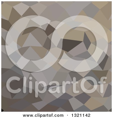 Clipart of a Low Poly Abstract Geometric Background of Trolley Grey - Royalty Free Vector Illustration by patrimonio