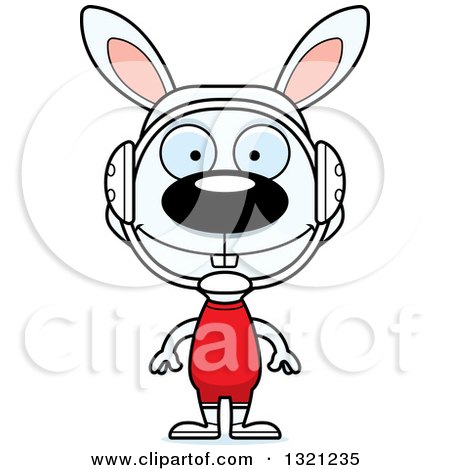 Clipart of a Cartoon Happy Rabbit Wrestler - Royalty Free Vector Illustration by Cory Thoman