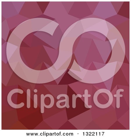 Clipart of a Low Poly Abstract Geometric Background of Antique Fuchsia - Royalty Free Vector Illustration by patrimonio
