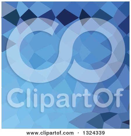 Clipart of a Low Poly Abstract Geometric Background of Blizzard Blue - Royalty Free Vector Illustration by patrimonio