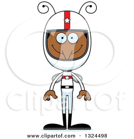 Clipart of a Cartoon Happy Mosquito Race Car Driver - Royalty Free Vector Illustration by Cory Thoman