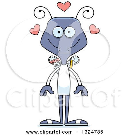 Clipart of a Cartoon Happy Housefly Cupid - Royalty Free Vector Illustration by Cory Thoman