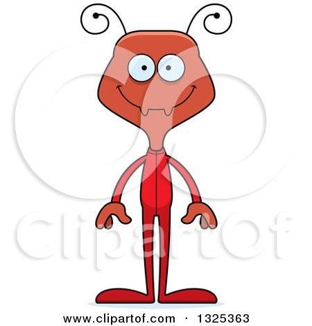 Clipart of a Cartoon Happy Ant Wearing Pajamas - Royalty Free Vector Illustration by Cory Thoman