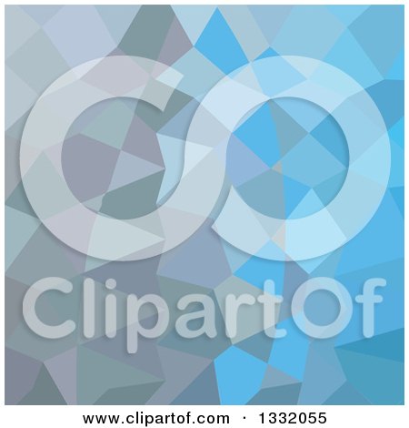 Clipart of a Low Poly Abstract Geometric Background of Clair De Lune Grey - Royalty Free Vector Illustration by patrimonio