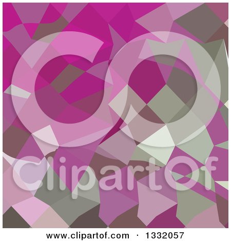 Clipart of a Low Poly Abstract Geometric Background of Dark Lavender - Royalty Free Vector Illustration by patrimonio