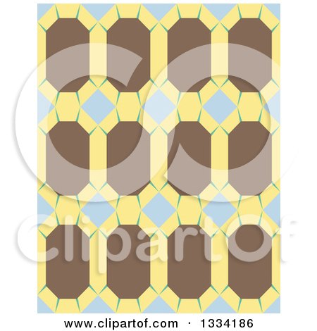 Clipart of a Seamless Geometric Background Pattern of Diamond Gem Stones - Royalty Free Vector Illustration by Cherie Reve
