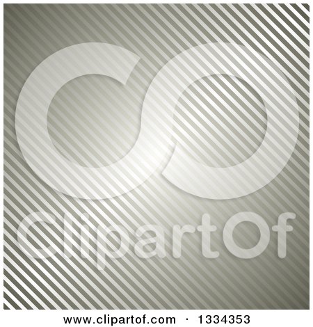 Clipart of a Diagonal Metallic Stripe Background - Royalty Free Vector Illustration by michaeltravers
