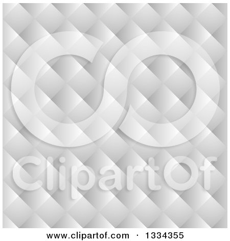 Clipart of a Seamless White Paper Weave Background Pattern - Royalty Free Vector Illustration by michaeltravers