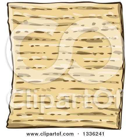 Clipart of Jewish Passover Matzo Bread - Royalty Free Vector Illustration by Liron Peer