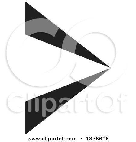 Clipart of a Black Arrow App Icon Button Design Element - Royalty Free Vector Illustration by ColorMagic