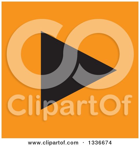 Clipart of a Flat Style Black and Orange Square Arrow App Icon Button Design Element 2 - Royalty Free Vector Illustration by ColorMagic