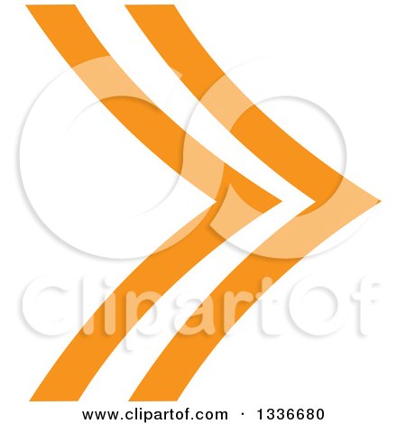 Clipart of an Orange Arrow App Icon Button Design Element 6 - Royalty Free Vector Illustration by ColorMagic