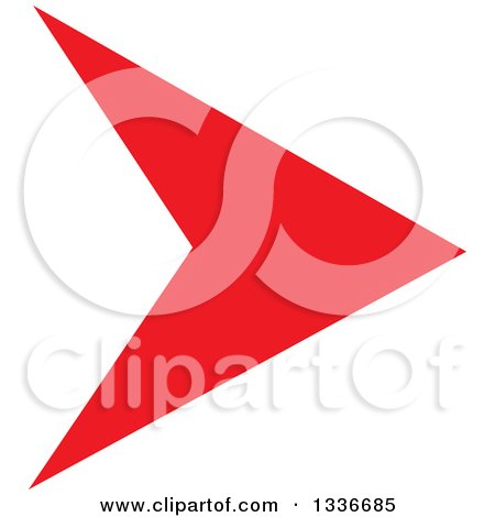 Clipart of a Red Arrow App Icon Button Design Element 2 - Royalty Free Vector Illustration by ColorMagic