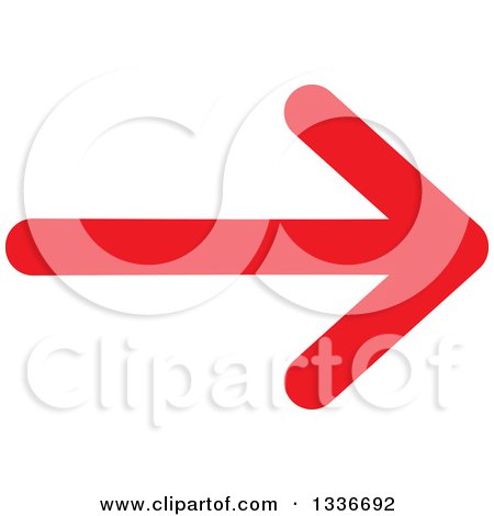 Clipart of a Red Arrow App Icon Button Design Element - Royalty Free Vector Illustration by ColorMagic