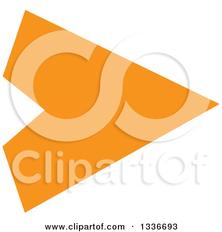 Clipart of an Orange Arrow App Icon Button Design Element 4 - Royalty Free Vector Illustration by ColorMagic