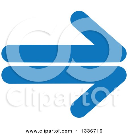 Clipart of a Blue Arrow App Icon Button Design Element 8 - Royalty Free Vector Illustration by ColorMagic