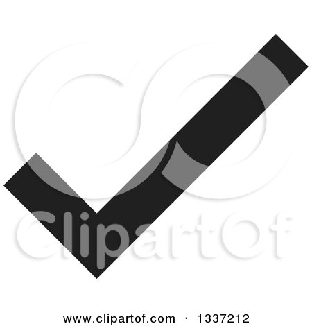 Clipart of a Black Selection Tick Check Mark App Icon Button Design Element 5 - Royalty Free Vector Illustration by ColorMagic