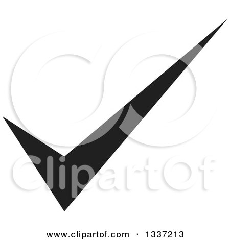 Clipart of a Black Selection Tick Check Mark App Icon Button Design Element 6 - Royalty Free Vector Illustration by ColorMagic