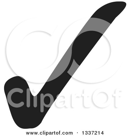 Clipart of a Black Selection Tick Check Mark App Icon Button Design Element 2 - Royalty Free Vector Illustration by ColorMagic