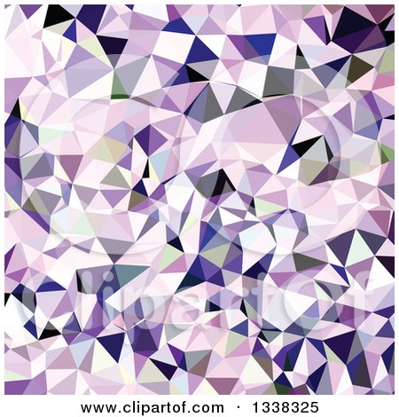 Clipart of a Low Poly Abstract Geometric Background of Blue Violet - Royalty Free Vector Illustration by patrimonio