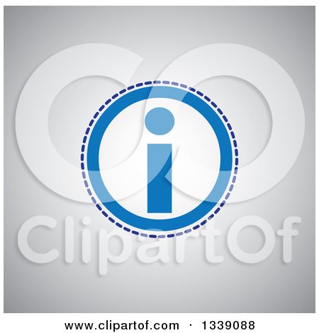 Clipart of a Blue and White Letter I Information App Icon Design Element over Shading 3 - Royalty Free Vector Illustration by ColorMagic