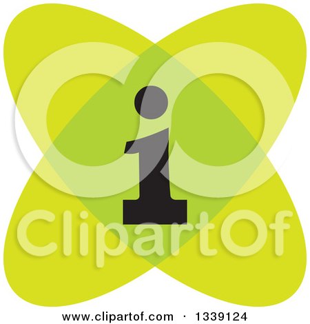 Clipart of a Green Letter I Information App Icon Design Element - Royalty Free Vector Illustration by ColorMagic