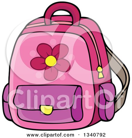 School Backpack Tools Free Clipart Images Bclipart - School Bag Vector Png  - Free Transparent PNG Clipart Images Download