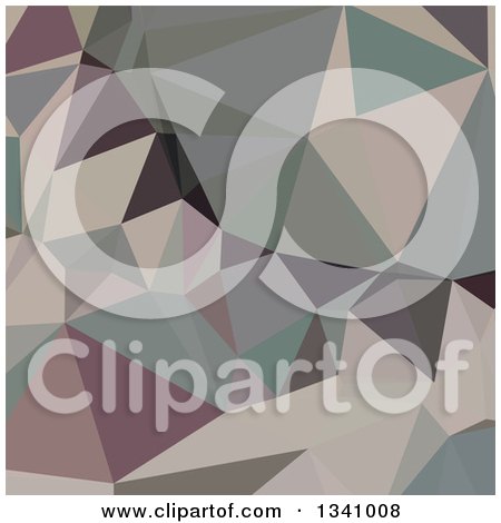 Clipart of a Low Poly Abstract Geometric Background of Laurel Green - Royalty Free Vector Illustration by patrimonio