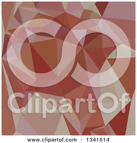 Clipart of a Low Poly Abstract Geometric Background of Congo Pink - Royalty Free Vector Illustration by patrimonio