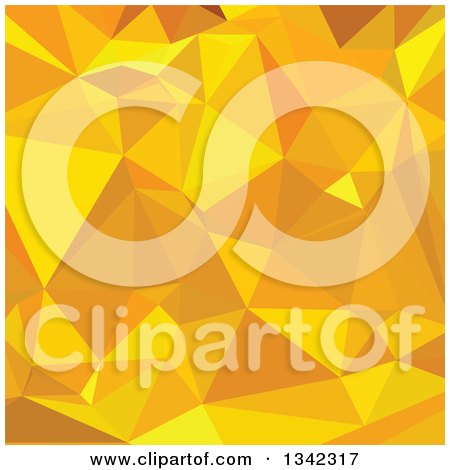 Clipart of a Low Poly Abstract Geometric Background of Peridot Yellow - Royalty Free Vector Illustration by patrimonio