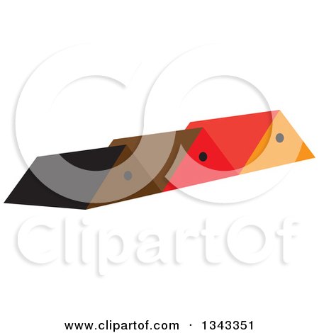Clipart of Roof Tops - Royalty Free Vector Illustration by ColorMagic