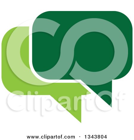 Clipart of a Green Speech Balloon Chat App Icon Design Element - Royalty Free Vector Illustration by ColorMagic