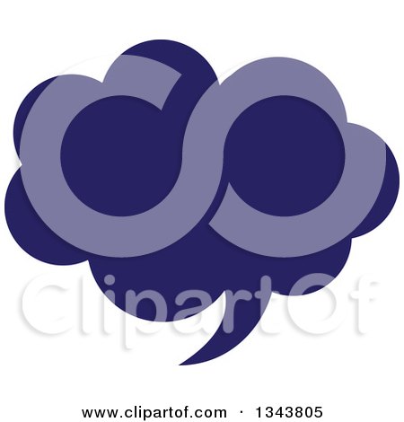 Clipart of a Blue Speech Balloon Chat App Icon Design Element 3 - Royalty Free Vector Illustration by ColorMagic
