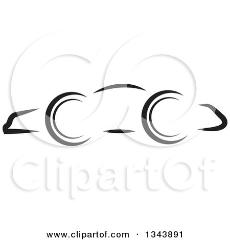 Clipart of a Black Car - Royalty Free Vector Illustration by ColorMagic