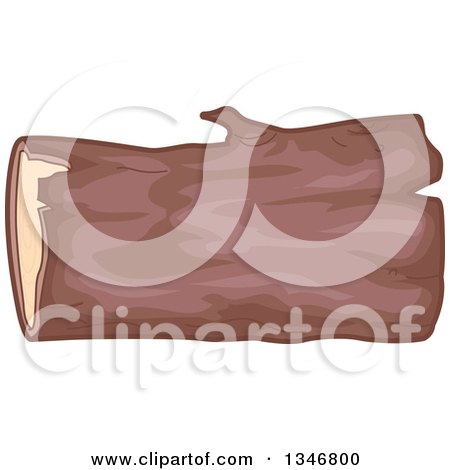 Clipart of a Wood Log - Royalty Free Vector Illustration by BNP Design Studio