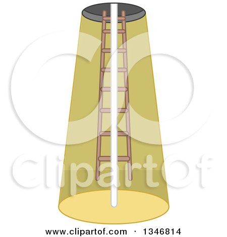 Clipart of a Firehouse Ladder and Pole - Royalty Free Vector Illustration by BNP Design Studio