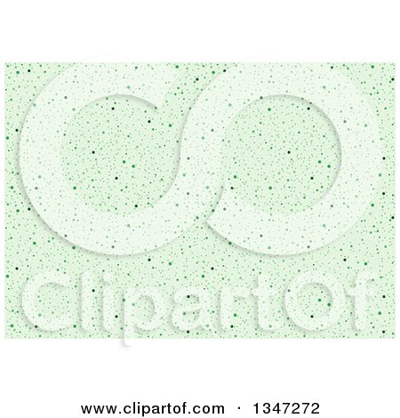 Clipart of a Background of Small Green Dots - Royalty Free Vector Illustration by dero