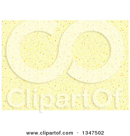 Clipart of a Background of Small Dots on Yellow - Royalty Free Vector Illustration by dero