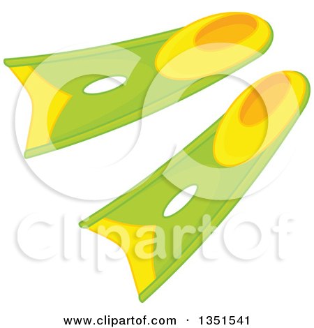 Clipart of a Flippers - Royalty Free Vector Illustration by Alex Bannykh