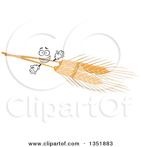 Clipart of a Golden Wheat Character - Royalty Free Vector Illustration by Vector Tradition SM