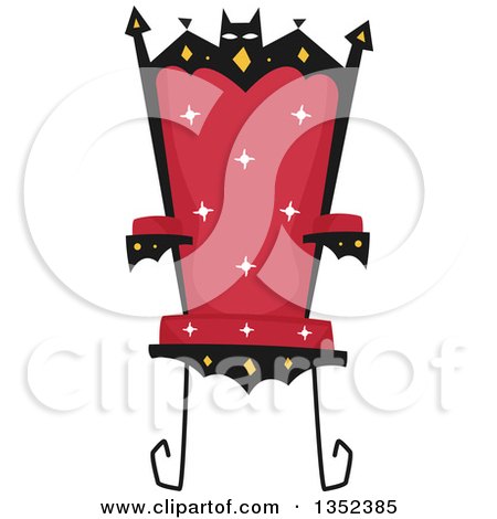 Clipart of a Vampire Throne - Royalty Free Vector Illustration by BNP Design Studio