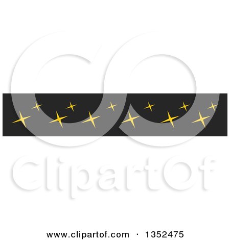 Clipart of a Magic Star Border - Royalty Free Vector Illustration by BNP Design Studio