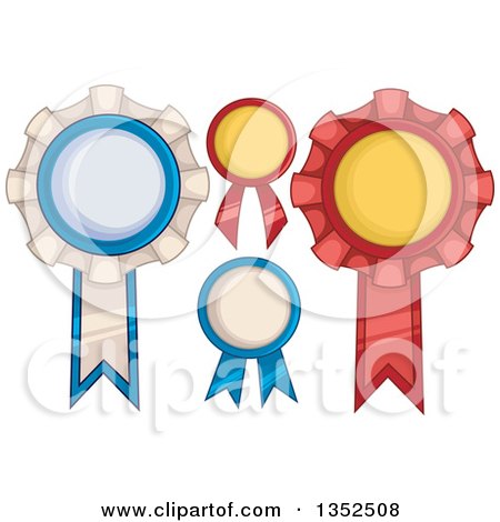 Clipart of Award Ribbons - Royalty Free Vector Illustration by BNP Design Studio