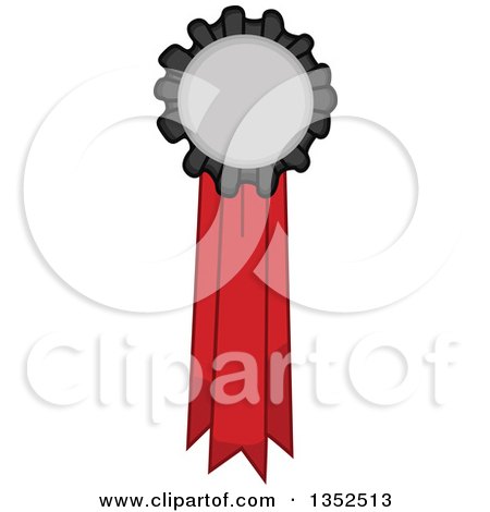 Clipart of an Equestrian Award Ribbon - Royalty Free Vector Illustration by BNP Design Studio